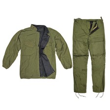 Army Jacket Original US NBC Training Protection Set Lined Coat Trouser Olive