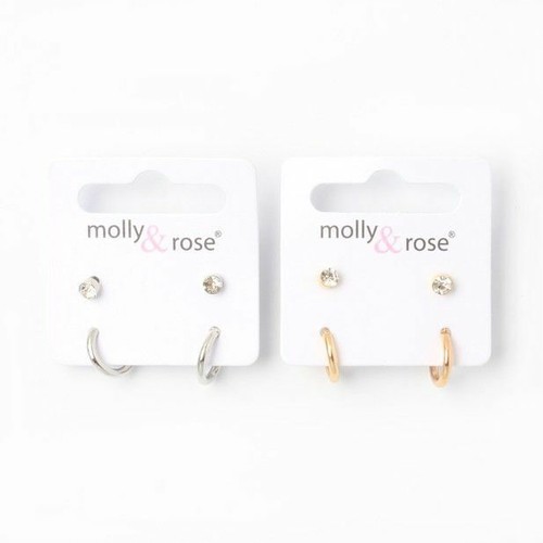 Pairs studs and hoops - 2,