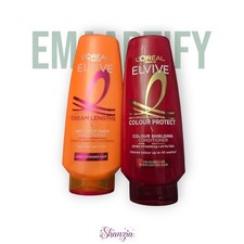 2 × Loreal Paris Elvive Lengths Anti Split Ends Colour Protect Conditioner 300ml