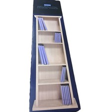 Next Natural Lyric Wooden CD Storage Tower Rack – Holds 50+ Discs, Boxed