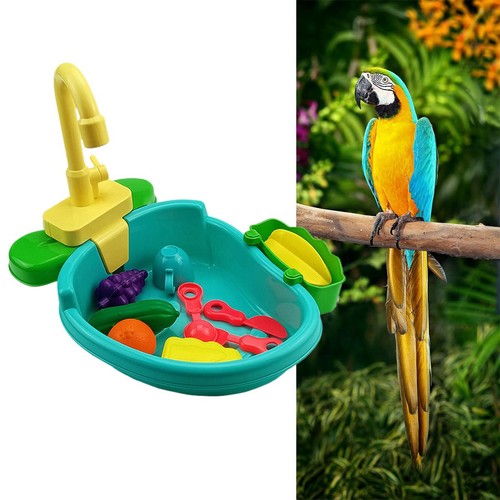 Parrot shower toy bird bath - shower,