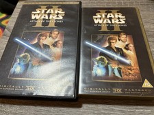 Pair of Star Wars - Attack of The Clones VHS Tapes 2002 1 Big Box Ex-rental