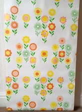 X1 60s Vintage MAYFAIR Wallpaper Rolls Retro 70s MCM FLOWER POWER groovy sixties