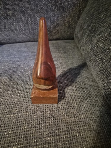Wooden carved spectacles - wooden, stand