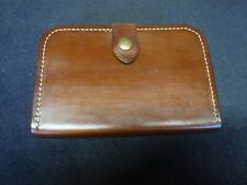 Handmade large leather fly wallet by Robert M Radasch, USA