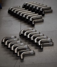 Job lot of 50 Inconel 625 exhaust bends 30 x 63.5mm OD 20 x 54mm OD 1D CLR