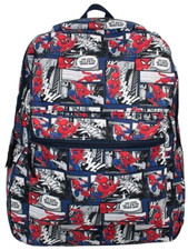 Official Spiderman Backpack With Comic Book Style Design School Bag Boys Girls