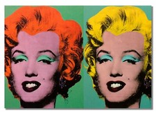 Andy Warhol Inspired By Marilyn Monroe Poster Painting Actress Pop Art Reprint