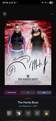 Wwe topps digital the - wwe, hardy