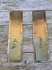 Pair solid brass antique - of,