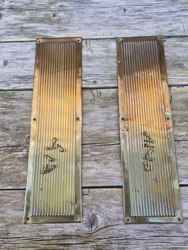 Pair solid brass - brass, antique