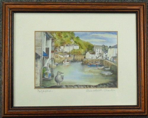 Framed print polperro - print,