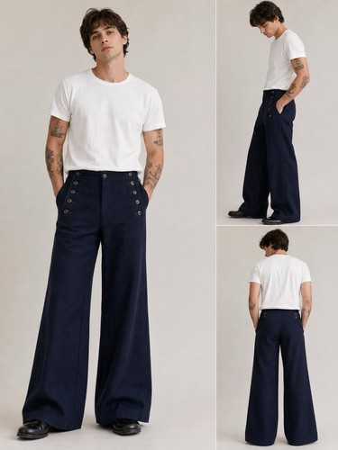 Vtg navy pants - vtg,