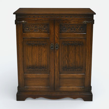 Old Charm Oak TV Video Cabinet