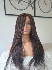 Beautiful Hand Made Twist braid wig in Dark And Golden Brown Mix