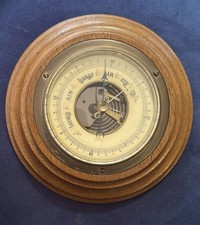 Vintage SB England Barometer Wall Mounted Weather Instrument Display