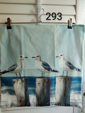 Three Seagulls Perched At