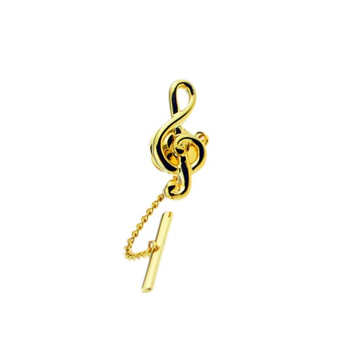 Gold plated treble - plated, clef