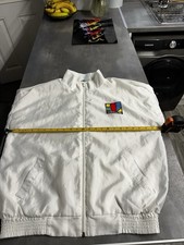 Vintage Adidas Ivan Lendl Tennis Full Tracksuit Set 80s M/L White Shell Suit