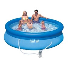 Intex 15ft Easy Set Round Swimming Pool with Pump Filter