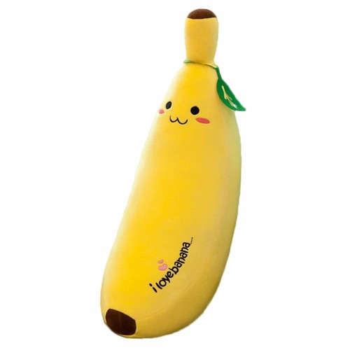 Banana plush pillow stuffed - banana,