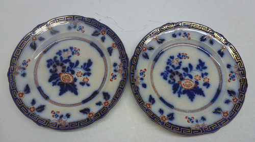 Antique imari plates diamond - antique,