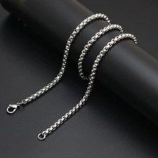 Square Bead Chain 3/4mm Pure