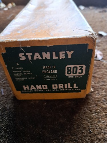 Stanley 803 hand - hand, drill