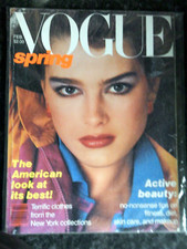 Vogue US February 1980 - BROOKE SHIELDS Cover - Youngest Cover star aged 14