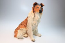 Shudehill Rough Collie Dog Figurine Porcelain Ornament 30cm Vintage UK Decor