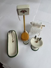 Dolls house bathroom set