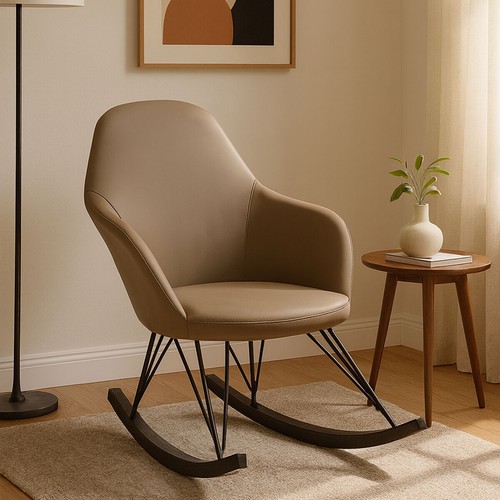 Light grey rocking chair - chair, |