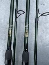 2 X 12’ 3lb Tc Tackle Box Old School Carp Rods,in a Lovely Dark Green