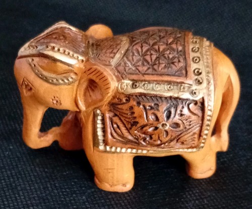 Hand carved wooden indian - carved,