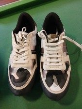 Valentino Garavani Rock runner Camo Sneakers Trainers Size 44 10 Box, Dust Bags