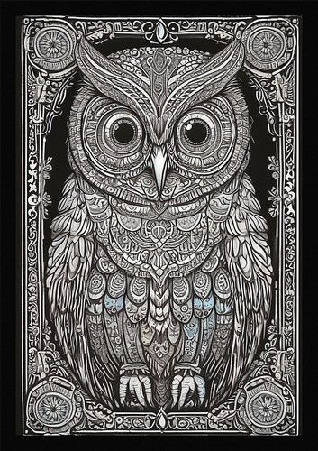 Epic owl framed wall - framed,