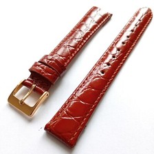 16mm 20mm Leather Watch Strap XL Extra Long Open Ended for Vintage Fixed Lugs