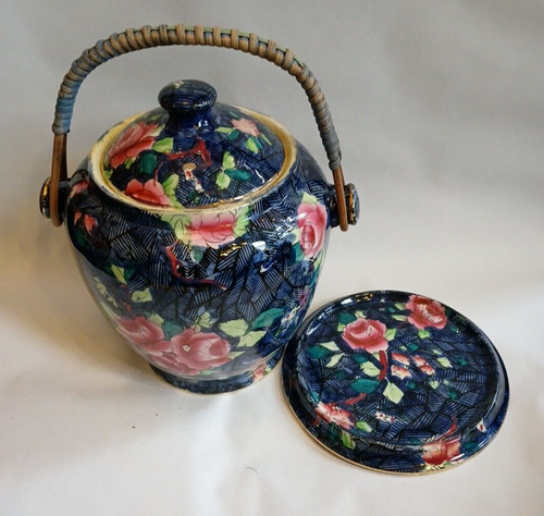 Vintage english biscuit jar - biscuit, &