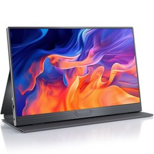 EVICIV 15.6-inch FHD Portable Monitor 1080P IPS Display with USB Type-C Screen 