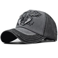Mens Bull Head Embroidery