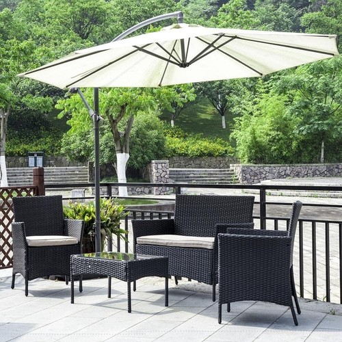 4piece rattan garden furniture - rattan,
