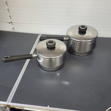 Prestige Stainless Steel  Milk Pan sauce pan 2x With metal lid