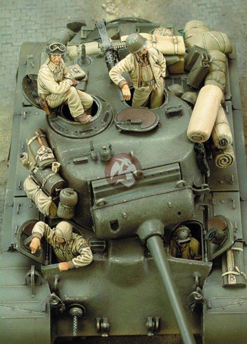 4pcs resin plastic model - 1/35,