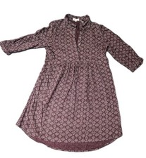 Fat Face Long Dress UK 12 Patterned Print 3/4 Sleeves Fatface