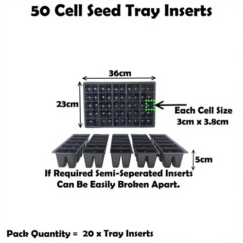 Cell tray inserts full size - 50,