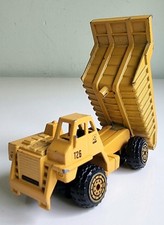 Construction Dumpster Truck T25 Diecast Scale Model Yellow Metal Toy Unbranded