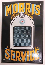 Automobilia - Morris Service Enamel Sign early 1970's 18cm x 26cm