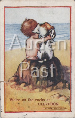 Vintage flora white postcard - flora,