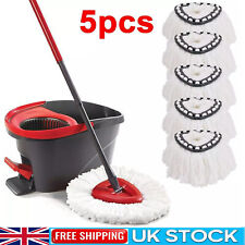 5x Replacement for Vileda Turbo Easy Wring Mop Heads Refill Microfibre Spin Mop