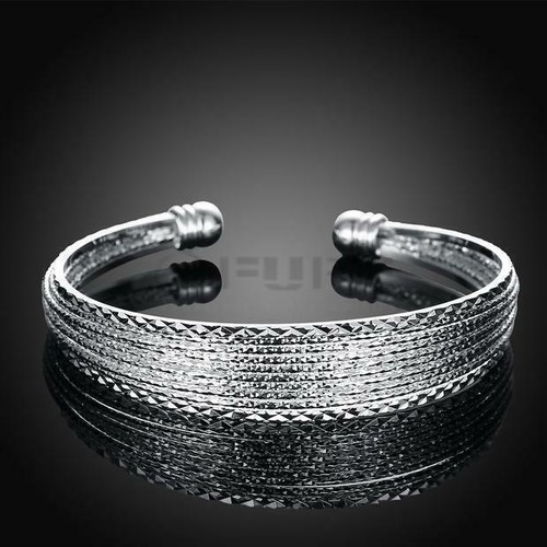 925 sterling silver - silver, open